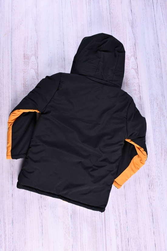 Куртка для мальчика зимняя(цв.черный/горчичный) на меху Рост в наличии : 128, 146 арт.01/PUMA