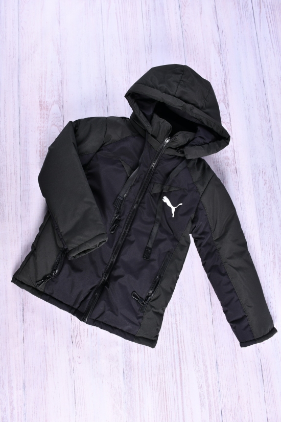 Куртка для хлопчика зимова (кол. чорний) на хутрі Зріст в наявності : 140 арт.01/PUMA