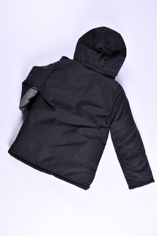 Куртка для мальчика зимняя(цв.черный/серый) на меху Рост в наличии : 128, 140, 146 арт.01/NIKE