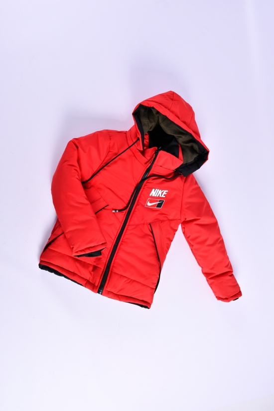 Куртка для хлопчика зимова (кол. червоний) на хутрі Зріст в наявності : 98, 104, 110, 116, 122 арт.03/NIKE
