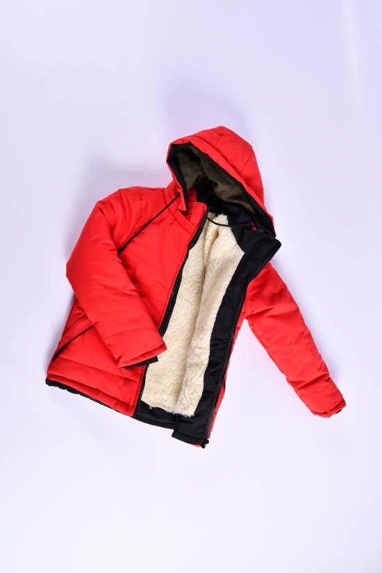 Куртка для мальчика зимняя(цв.красный) на меху Рост в наличии : 98, 104, 110, 116, 122 арт.03/NIKE