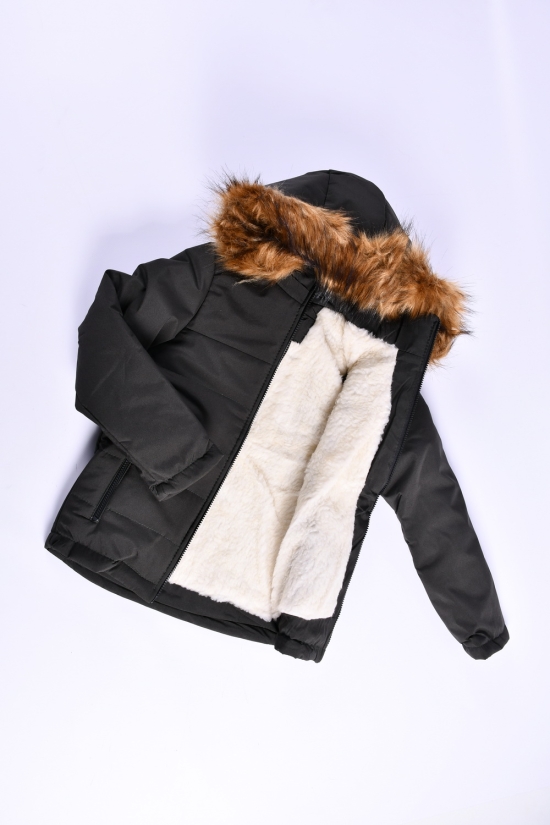 Куртка для мальчика зимняя(цв.хаки) на меху Рост в наличии : 128, 134, 140 арт.03/THE