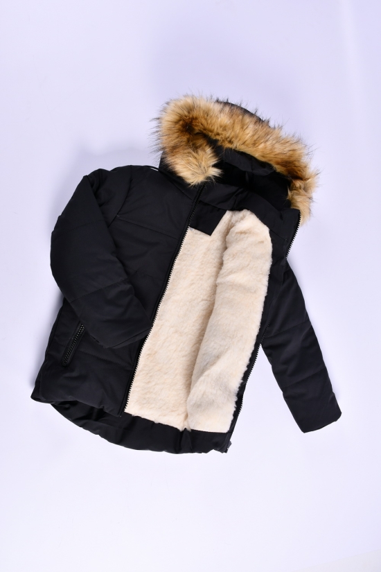 Куртка для мальчика зимняя(цв.черный) на меху Рост в наличии : 128, 134, 146 арт.09/PUMA