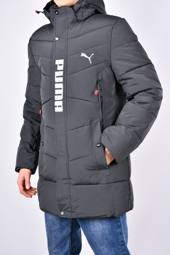 Куртка чоловіча (col.4) зимова з плащової тканини "PUMA" Розміри в наявності : 46, 48, 50, 52, 54 арт.2308
