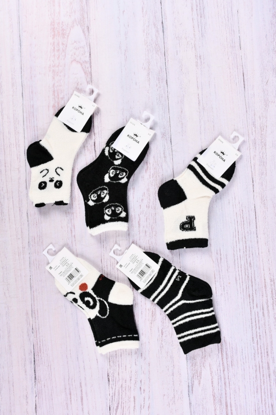 Шкарпетки дитячі від 3-5років зимові махрові "Корона" арт.CY375-3