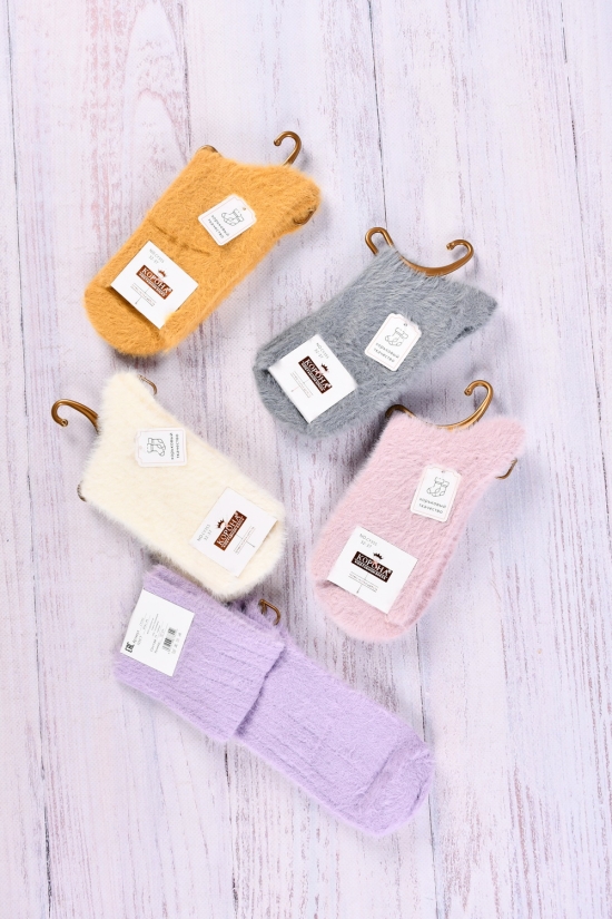 Шкарпетки для дівчинки вовняні розмір 32-37 "КОРОНА" арт.CY355