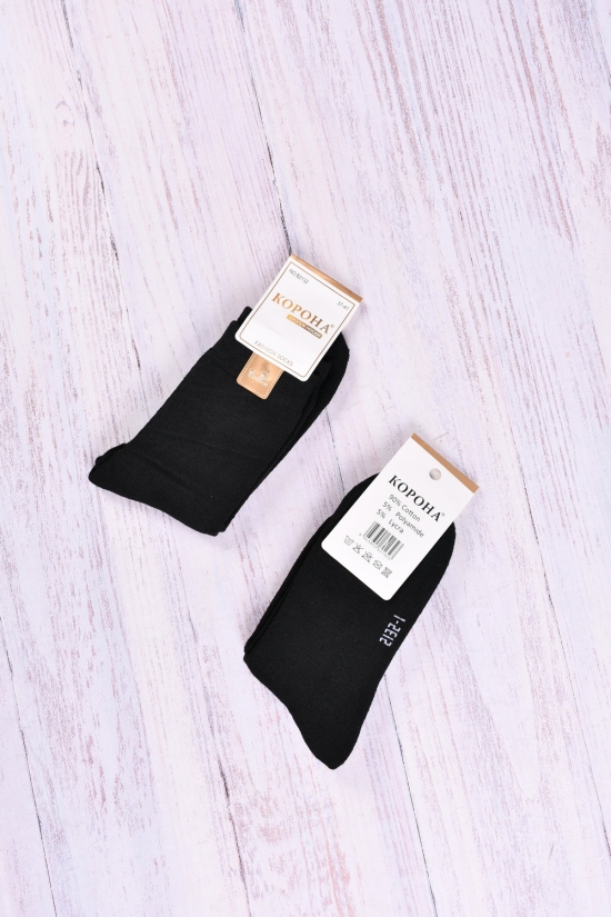Шкарпетки жіночі вовняні "Корона" розмір 37-41 (склад 90% cotton 5% polyamide 5% lycra) арт.B2132-1