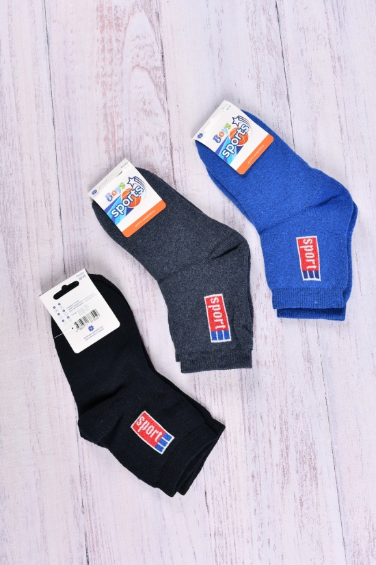Шкарпетки для хлопчика махрові розмір 30-35 (80% бавовна 15% поліамід 5% еластан) "КЛЕВЕР" арт.sport-2
