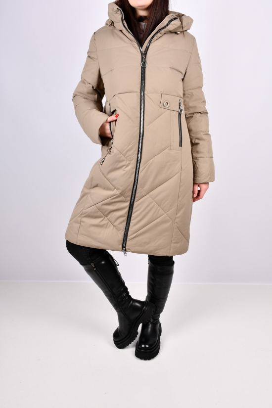 Пальто жіноче зимове (цв. col.F12) з плащової тканини "Calo Ovel" Розміри в наявності : 42, 46, 48, 50 арт.8051