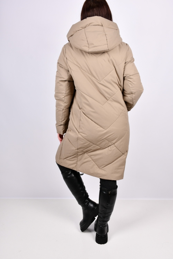 Пальто жіноче зимове (цв. col.F12) з плащової тканини "Calo Ovel" Розміри в наявності : 42, 46, 48, 50 арт.8051
