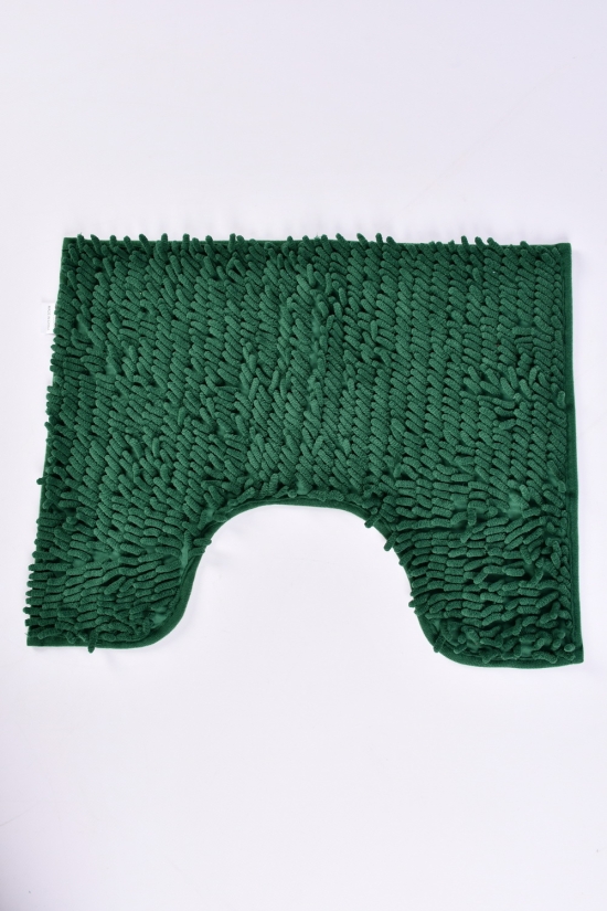 Килимок "Локшина" (кол. смарагдовий) килимок з обрізанням під унітаз (мікрофібра) розмір 4 арт.LB308-36