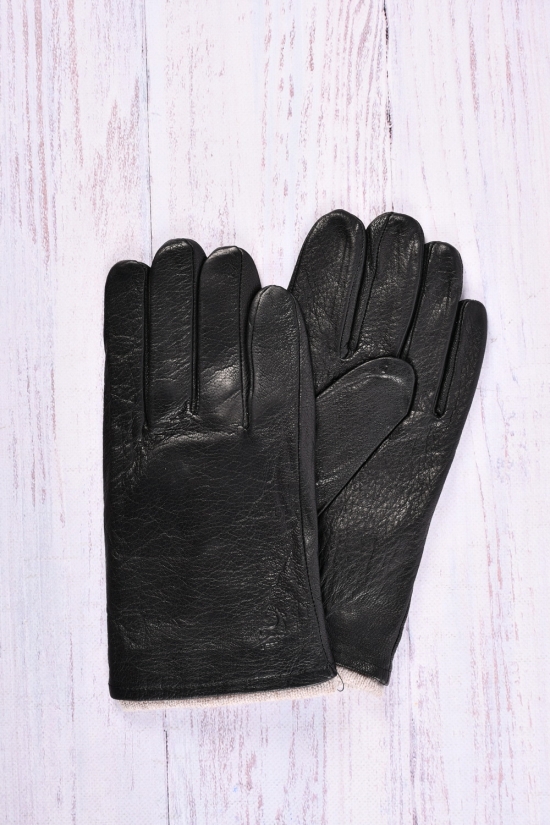 Перчатки мужские (размер 10-12 см) из натуральной кожи оленя с утеплением арт.220