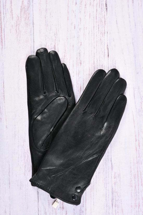 Перчатки женские (размер 6-8см) из натуральной кожи на меху арт.E-3