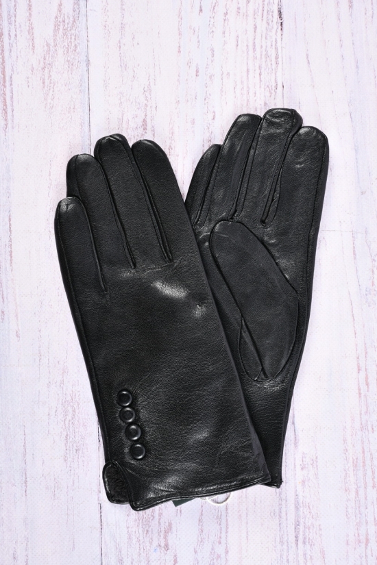 Перчатки женские (размер 6-8см) из натуральной кожи на меху арт.E-5