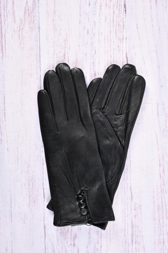 Перчатки женские (размер 6-8см) из натуральной кожи на меху арт.F-4