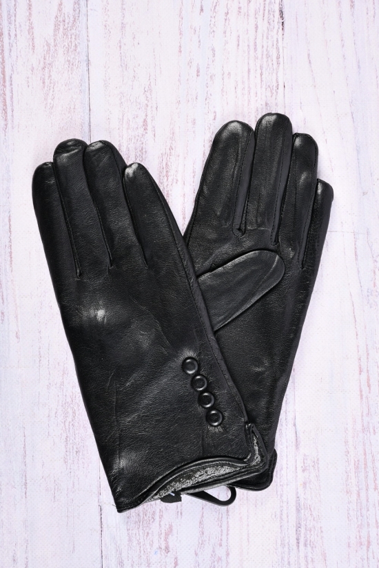 Перчатки женские (размер 6-8см) из натуральной кожи на меху арт.F-5
