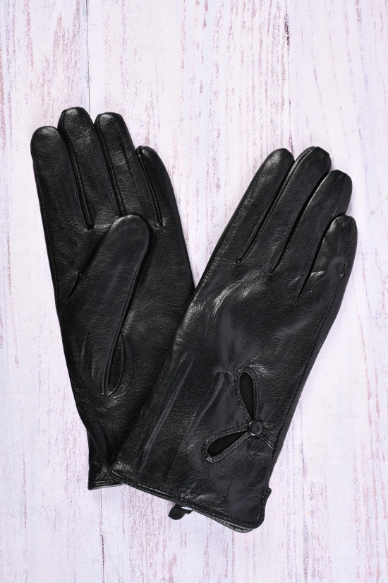 Перчатки женские (размер 6-8см) из натуральной кожи на меху арт.02