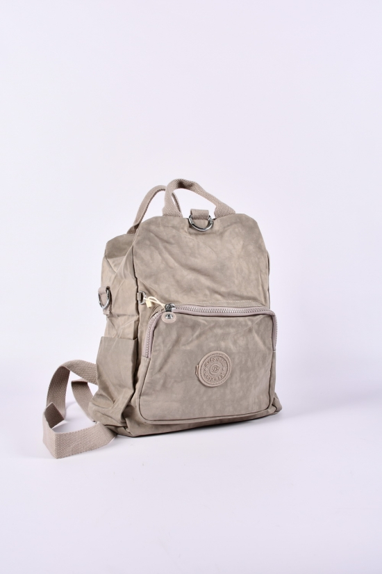 Сумка-рюкзак (цв.латте) из плащевки размер 31/22/13 см арт.66109-1