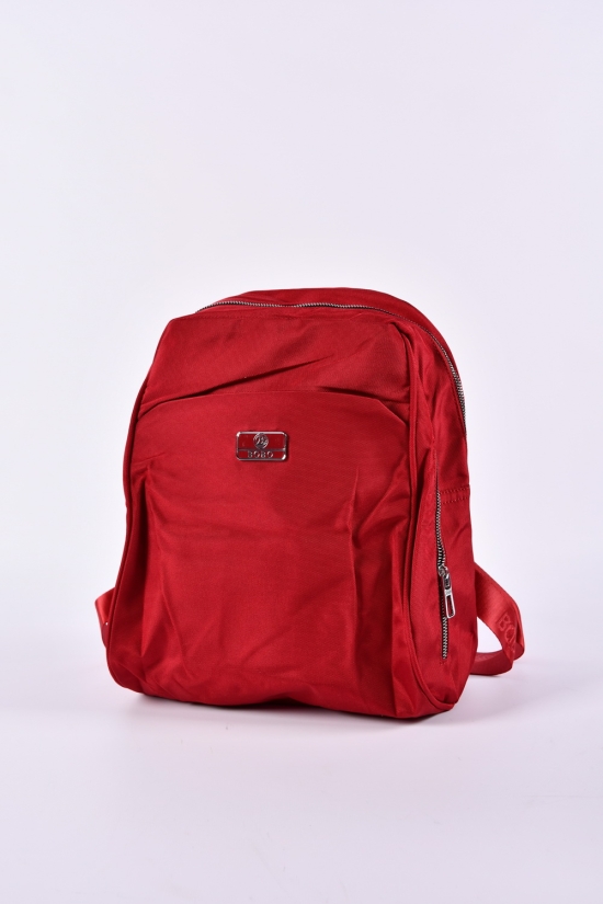 Рюкзак з плащової тканини (кол. червоний) розмір 34/27/8 см арт.9804