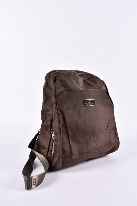 Рюкзак из плащевки (цв.коричневый) размер 34/27/8 см арт.9804