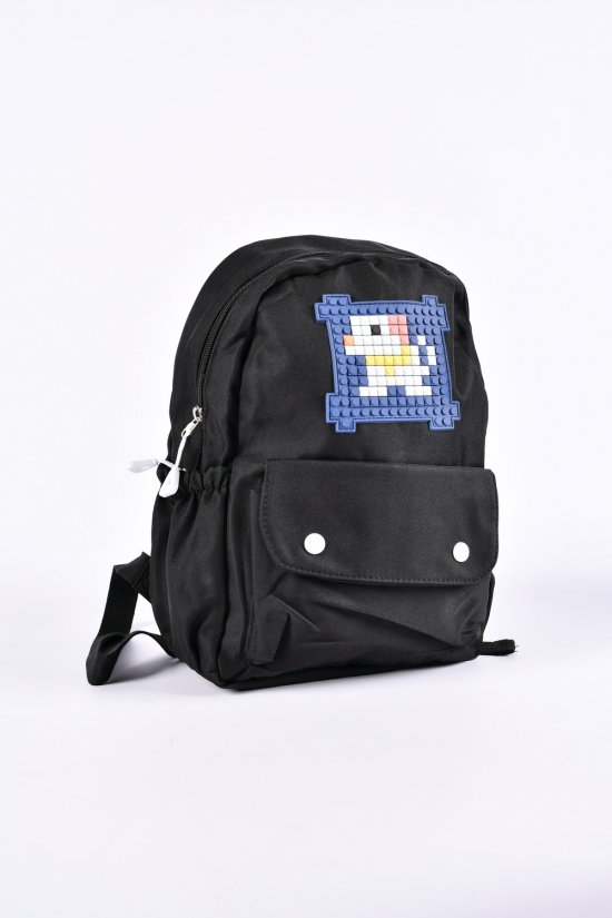 Рюкзак из плащевки (цв.черный) размер 31/24/10 см. арт.M-009