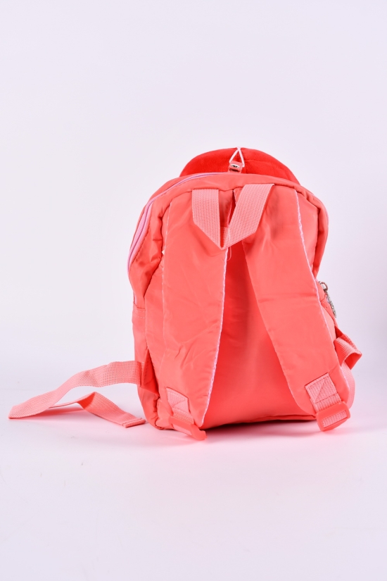 Рюкзак+игрушка из плащевки (цв.оранжевый) размер 25/21/6 см. арт.2209