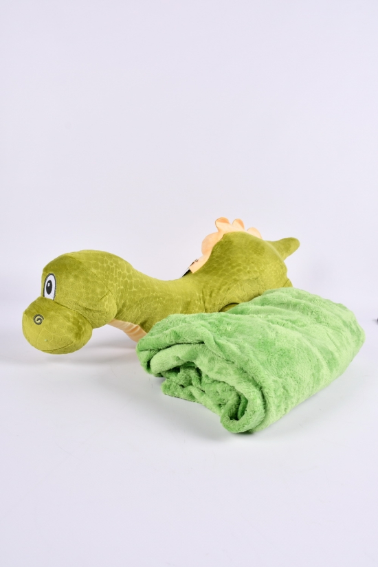 Іграшка з пледом (кол. зелений) розмір пледа 100/170см вага 840 гр. арт.7627
