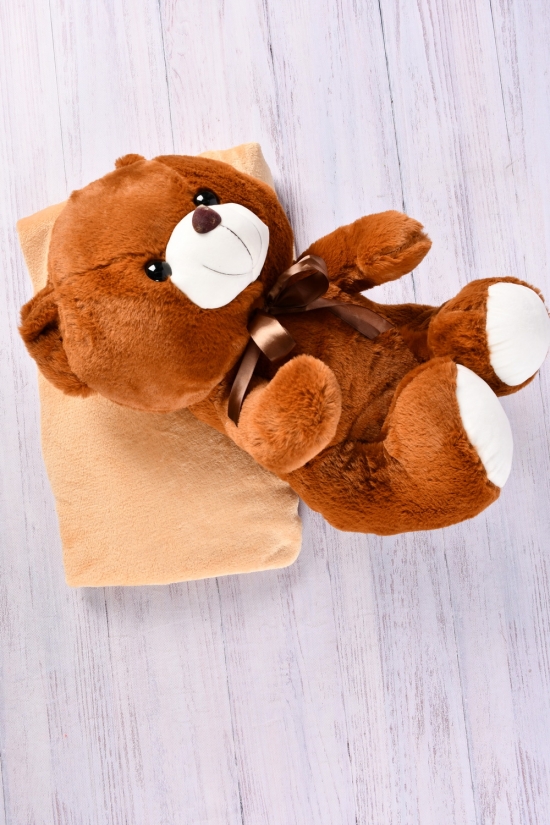 Іграшка плед "Ведмедик" (кол. коричневий) розмір 100/150см арт.6152