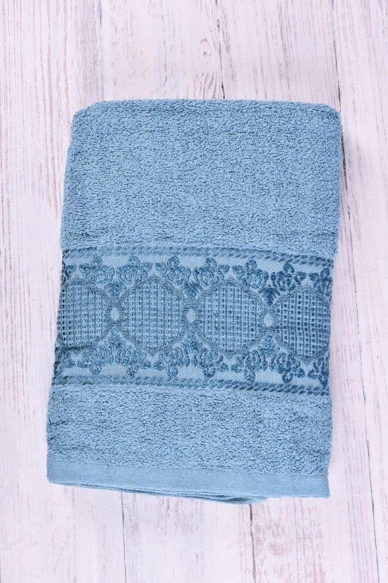 Полотенце сауна (цв.синий) махровое 80/160см вес 540 гр."Malloory Home" арт.5905