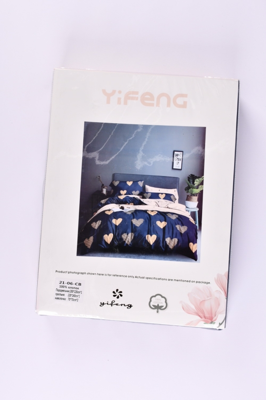 Комплект постільної білизни Yifeng (розмір 200/220см наволочка 70/70см 2 шт) арт.21-06-CB