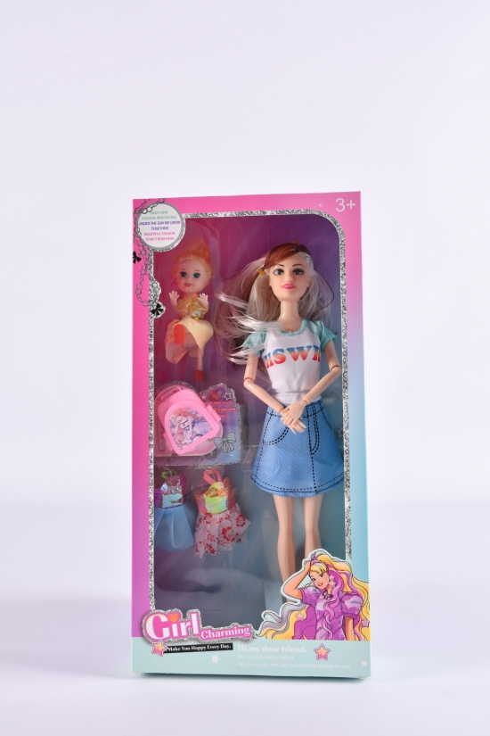 Кукла типа Барби с аксессуарами размер 16/5/32,5см арт.1416A/B