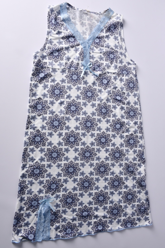 Ночная рубашка женская (цв.серый/голубой) Размеры в наличии : 46, 48, 50, 52, 54 арт.E0026
