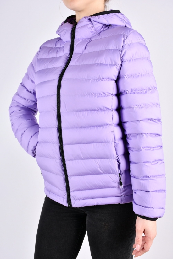 Куртка жіноча демісезонна (кол. бузковий) з плащової тканини. Розміри в наявності : 40, 44 арт.3101