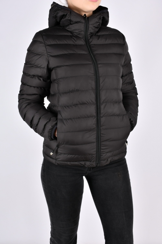 Куртка жіноча демісезонна (кол. чорний) з плащової тканини. Розміри в наявності : 40, 42, 44 арт.3101