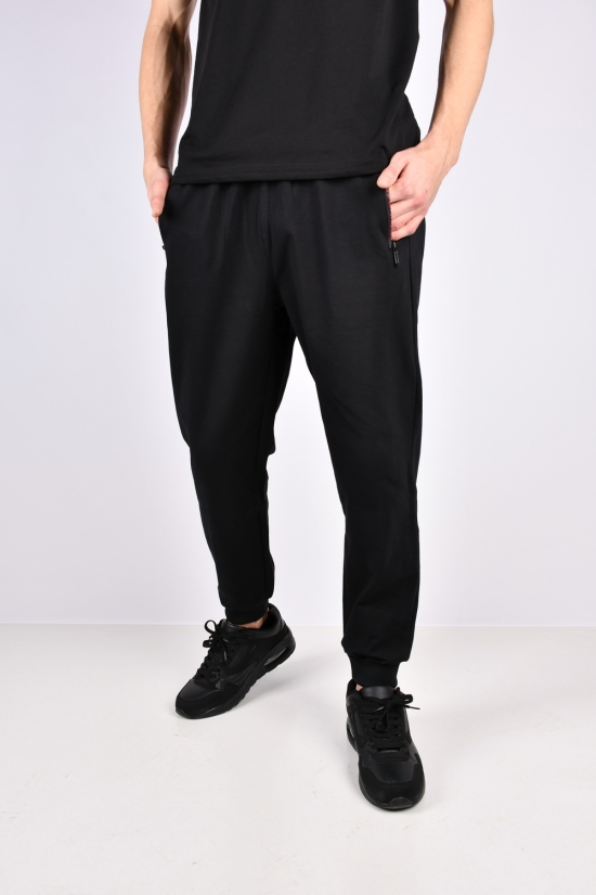 Чоловічі штани (кол. чорний) трикотажні "MINCHENG" Розміри в наявності : 50, 56, 58 арт.9529