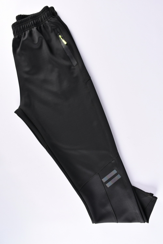 Штани чоловічі спортивні (кол. чорний) (95% Polyester 5% Spandex) "ALE" Розміри в наявності : 56, 58, 62 арт.91710