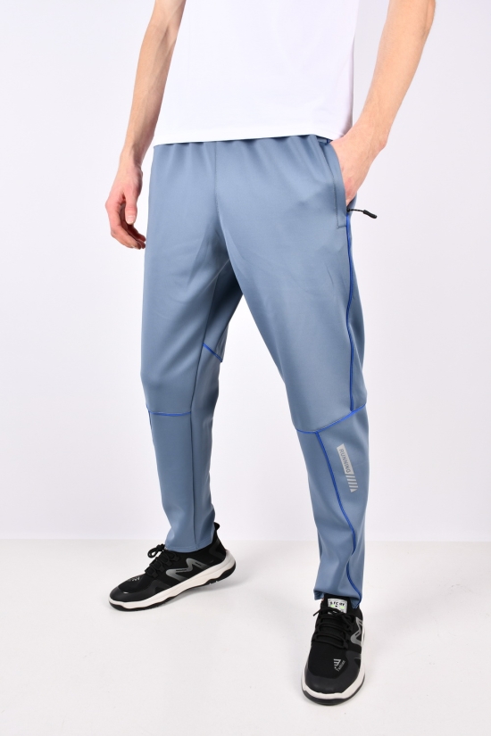 Штани чоловічі спортивні (кол. синій) (95% Polyester 5% Spandex) "ALE" Розміри в наявності : 46, 48 арт.21715