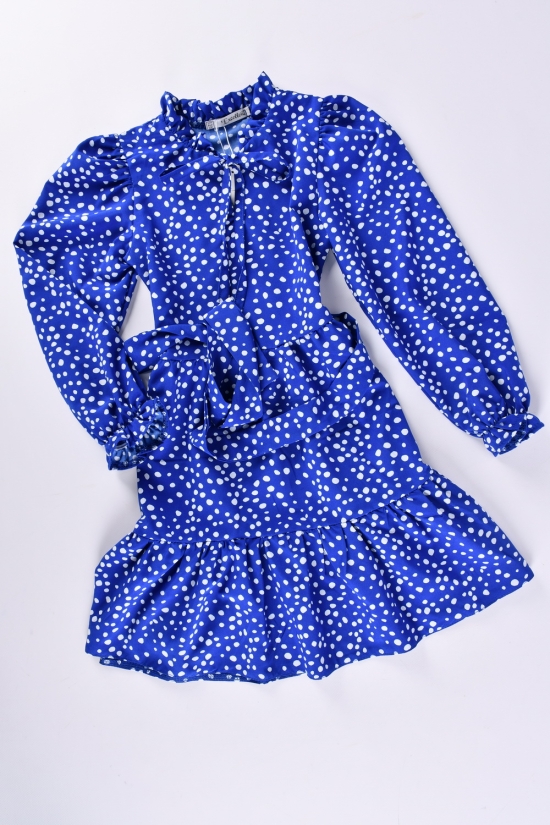 Платье для девочки (цв.синий) Рост в наличии : 128, 134, 140, 146, 152 арт.535