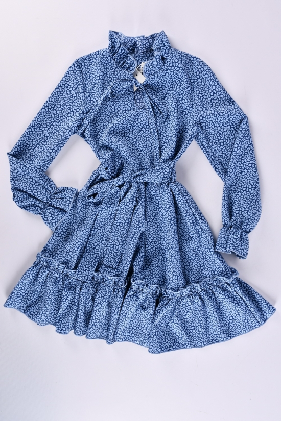 Платье для девочки (цв.голубой) Рост в наличии : 128, 134, 140, 146, 152 арт.733/4