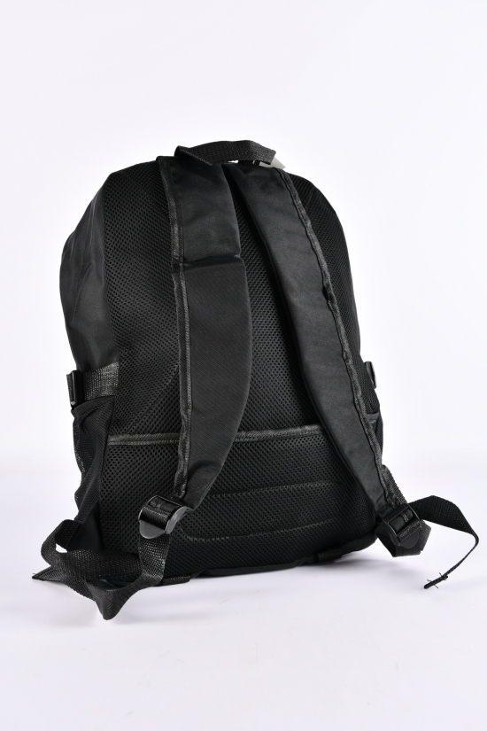 Рюкзак с плащевки (цв.чёрный) размер 42/29/15 см арт.