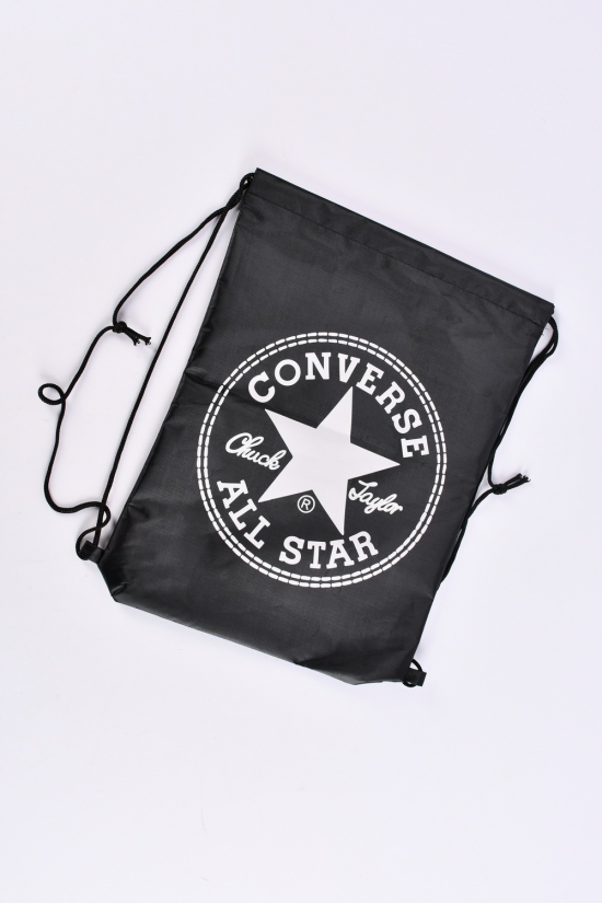 Сумка-рюкзак з плащової тканини (кол. чорний) розмір 40/30 см арт.converse