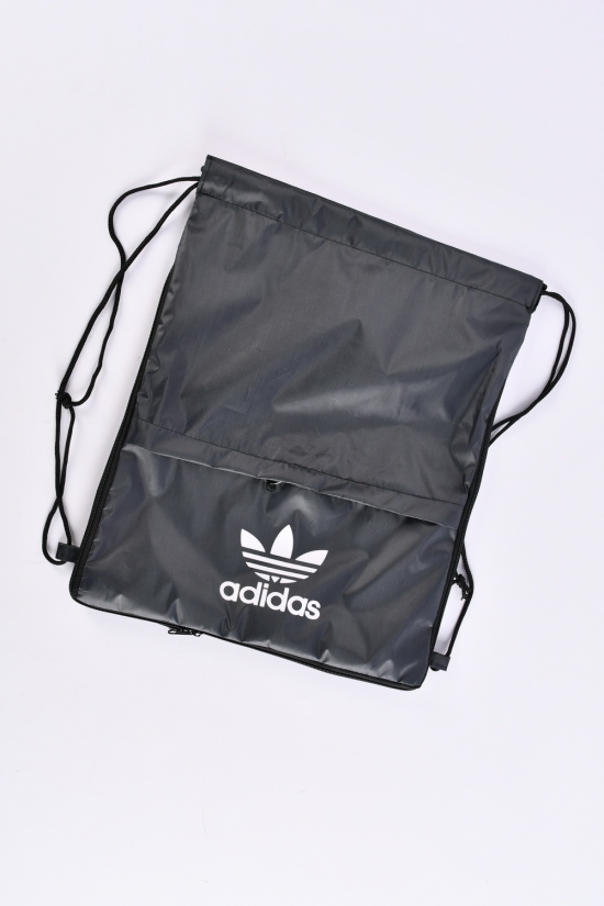 Сумка-рюкзак с плащевки (цв.серый) размер 42/35/8 см арт.adidas1