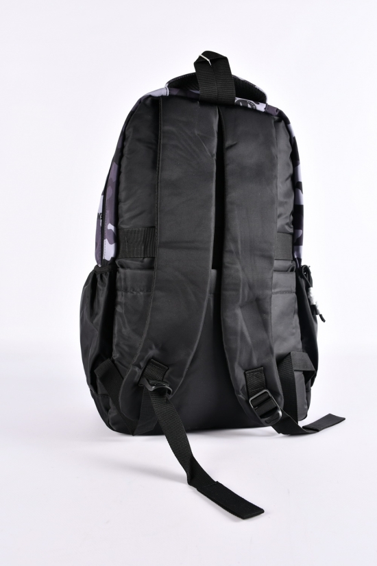 Рюкзак з плащової тканини (кол. чорний) розмір 45/29/12 см. арт.S294