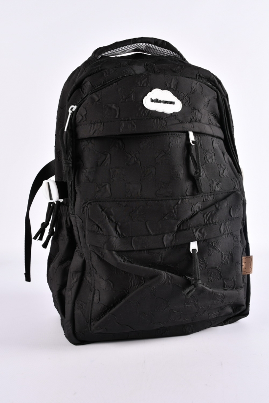 Рюкзак тканинний (кол. чорний) розмір 44/29/13 см. арт.G3662