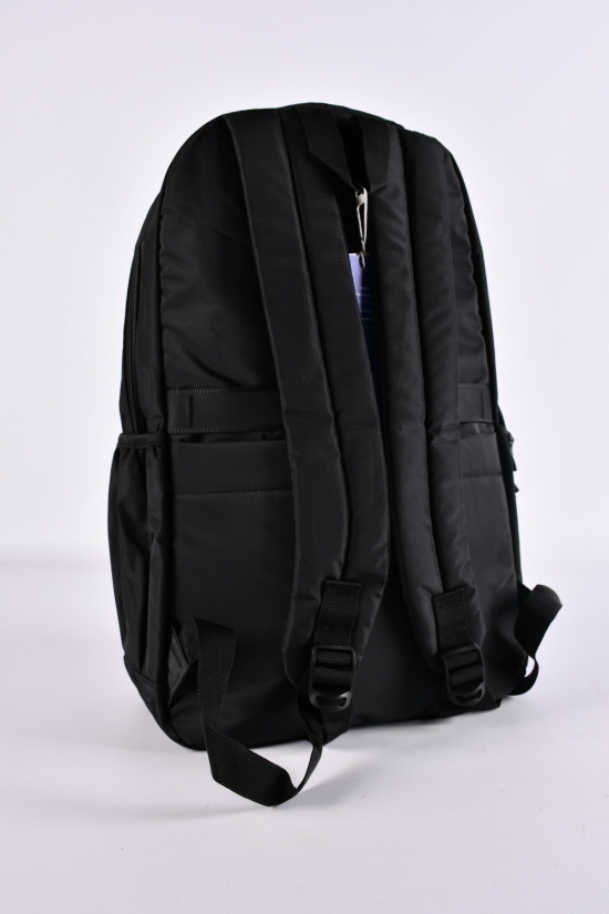 Рюкзак з плащової тканини (кол. чорний) розмір 48/29/12 см. арт.S275