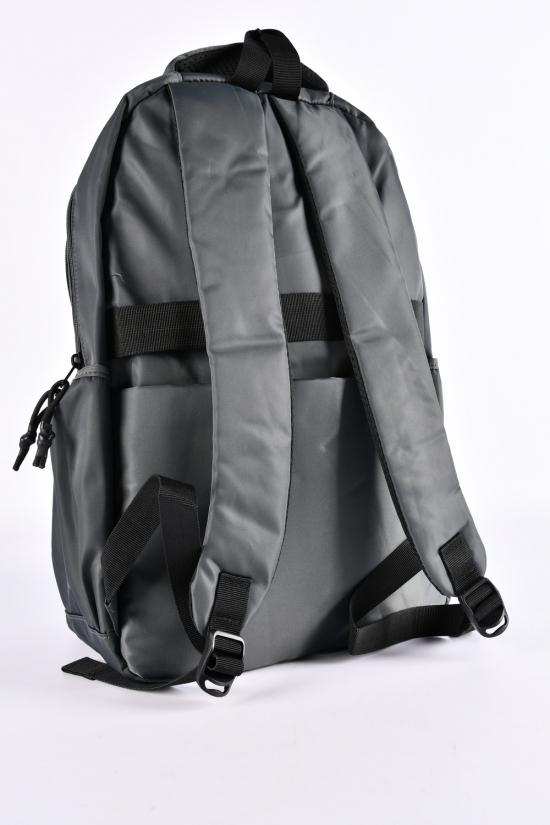 Рюкзак с плащевой ткани (цв.серый) размер 47/30/13 см. арт.S291