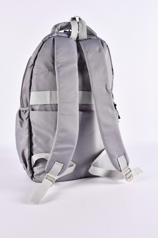 Рюкзак с плащевой ткани (цв.св.серый) размер 47/30/13 см. арт.S291