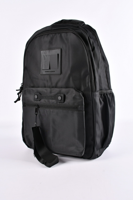Рюкзак с плащевой ткани (цв.черный) размер 47/30/13 см. арт.S306