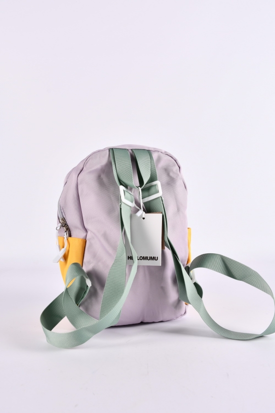 Рюкзак из плащевки (цв.сиреневый/желтый) размер 29/19/8 см. арт.Z1531