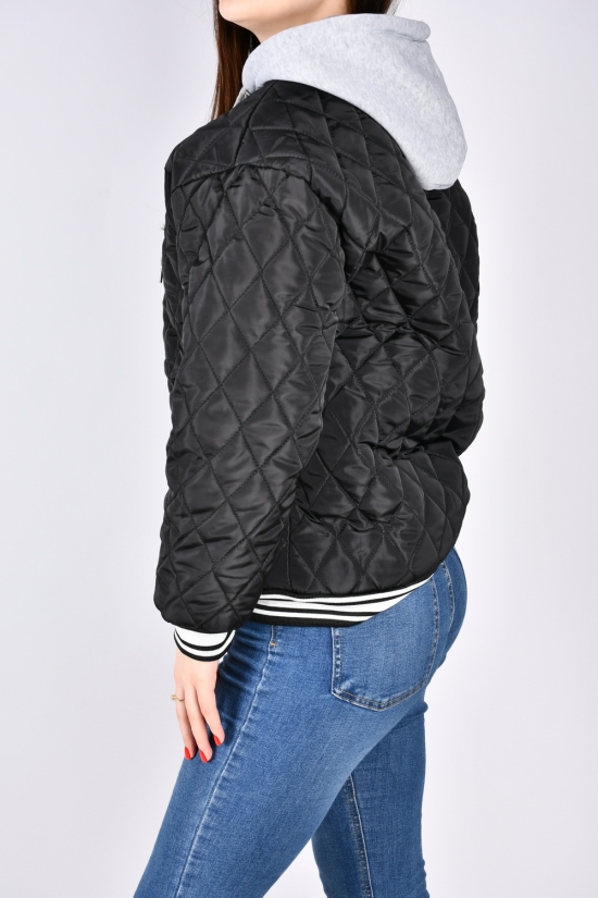 Куртка женская (цв.чёрный) демисезонная из плащёвки Размеры в наличии : 44, 46, 48 арт.5239